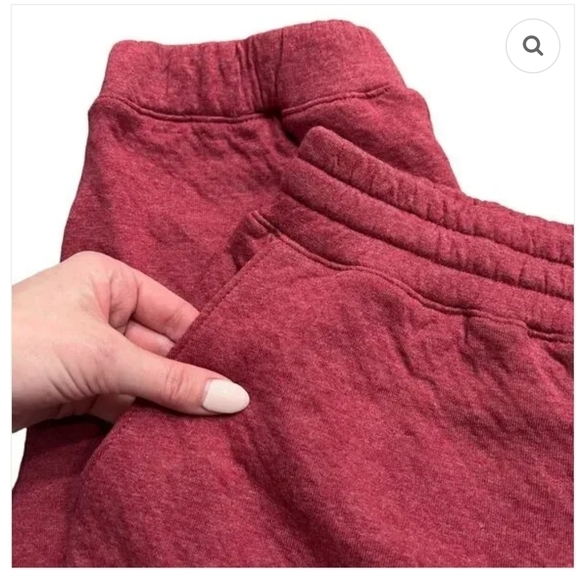 Lunya Lahgo Restore Double Faced Pant - Rich Burgundy Heather Luxe Gifts For Him - Picture 5 of 12